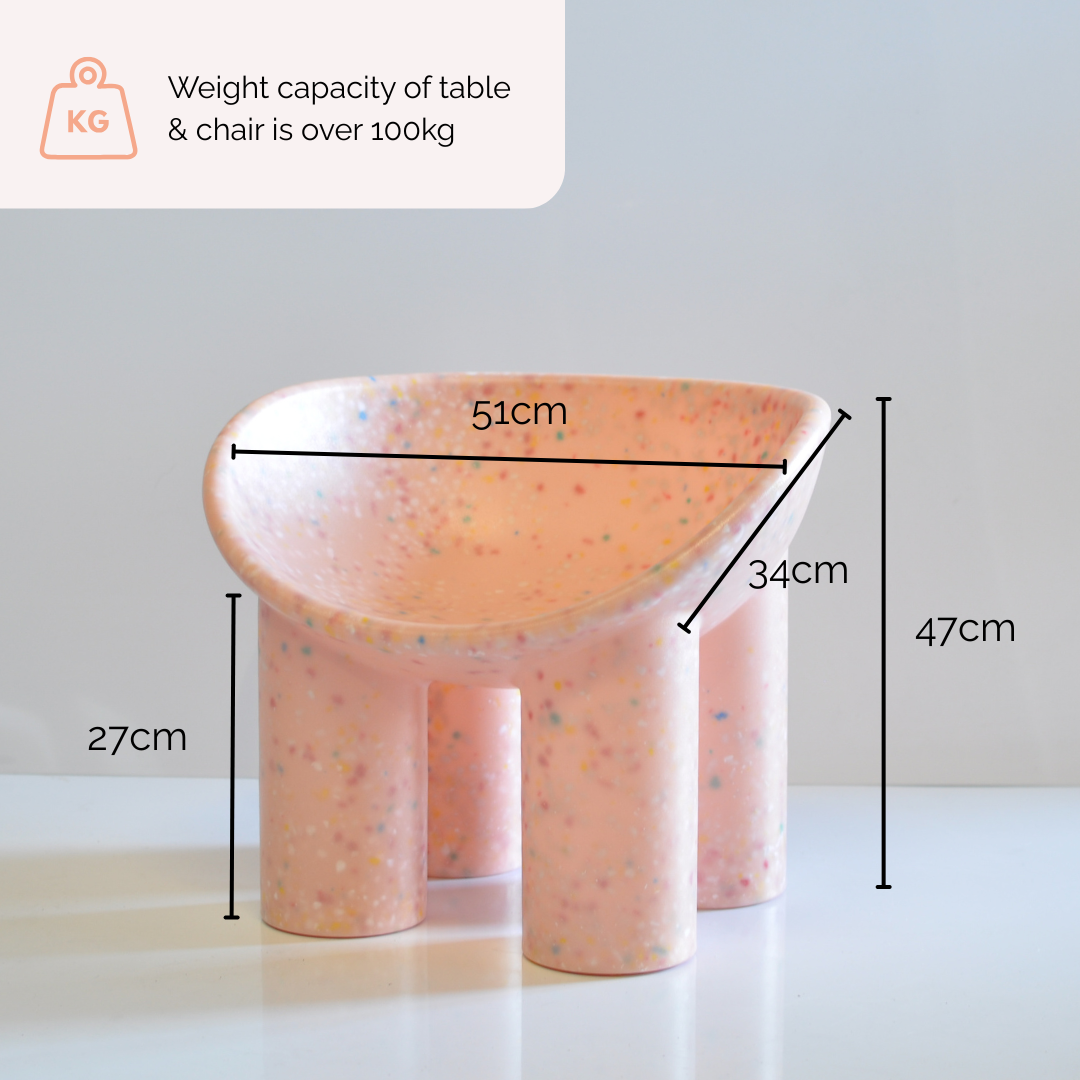 Speckles Roly Poly replica kids chair