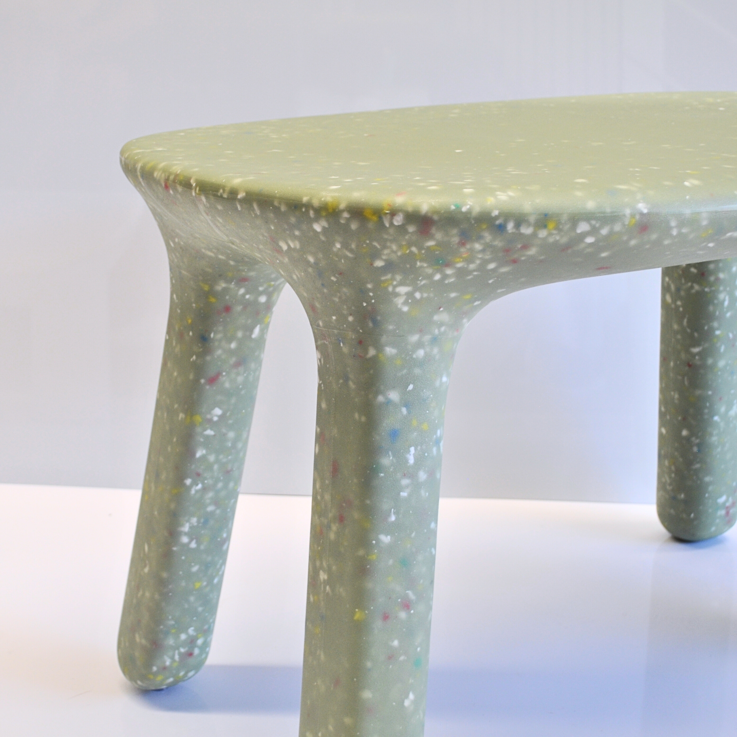 Sage confetti kids table and chairs